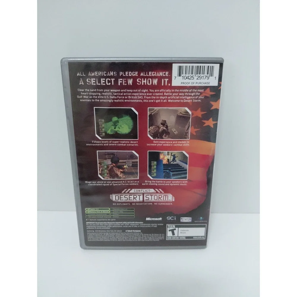 Conflict: Desert Storm Platinum Hits Game (Microsoft Xbox, 2002) - Picture 3 of 5